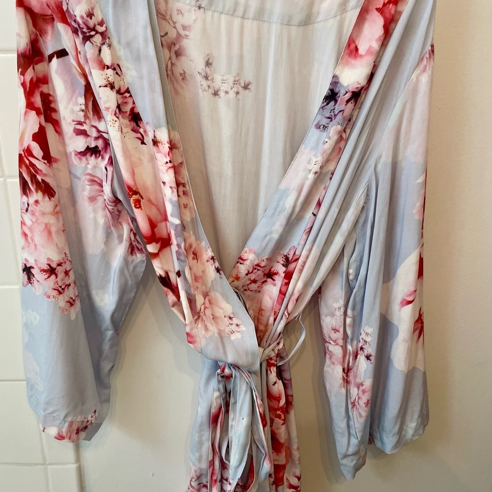 Floral Wrap Robe